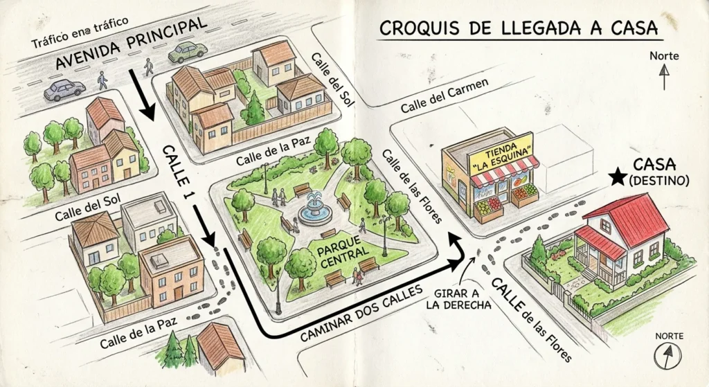 croquis de casa