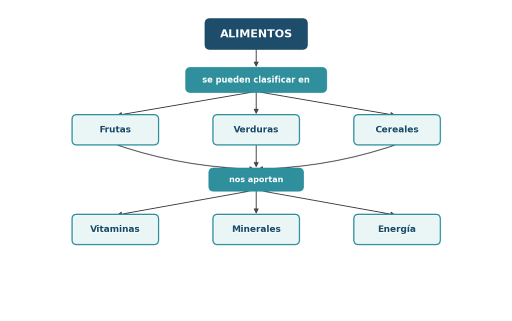 Mapa conceptual alimentos